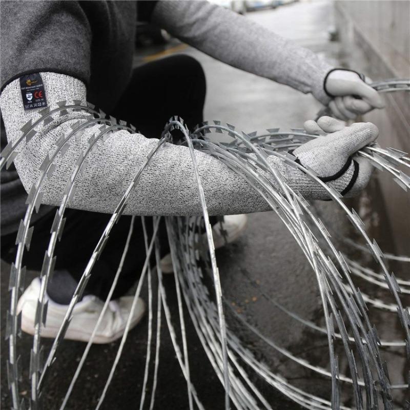 1Pc Level 5 Safety Sleeves Anti Cut Arm Puncture Gloves HPPE Cut Resistant Anti-Puncture Work Protection Arm Safety Sleeves