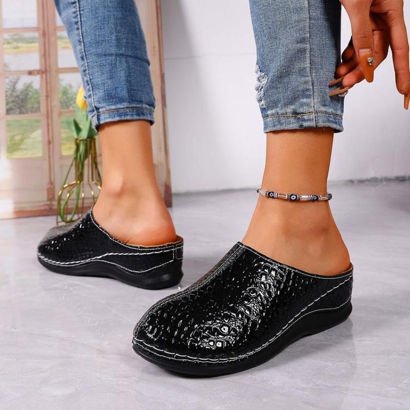 New Platform Baotou Slippers Heightened Foot Slip Lazy Women Spring and Autumn Slippers 36