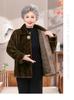 Petite Women's Thickened Faux Mink Fur Winter Coat for Middle-Aged and Elderly