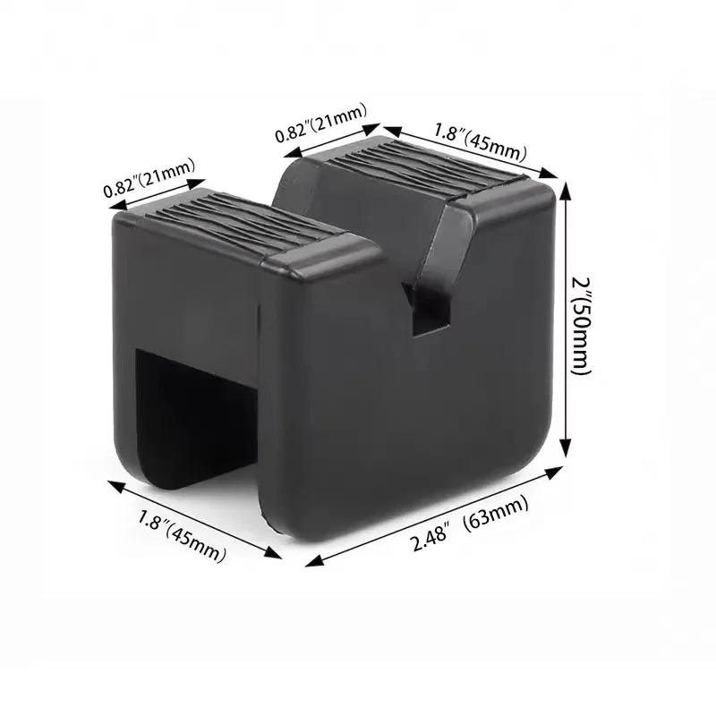 1/2PCS Floor Jack Pad Rubber Universal Slotted Guard Portable Anti Slip Vehicle Square Accessories Frame Rail Car Repair Adapter