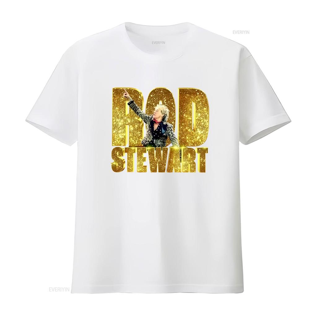 Nadir Rod Stewart 2025 Siyah Pamuklu Tüm Bedenler S 345xl Tişört Hrn168 Vintage Yıkanmış Yumuşak Tasarımcı Giyim Rahat Vintage