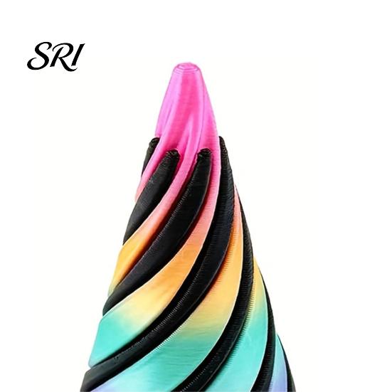 Spiral Stress Relief Toy 3Pcs 3D Printed Cone Figurine Impossible Passthrough Sculpture Vortex Thread Anxiety Gadget Illusion Mini Pyramid Cylinder