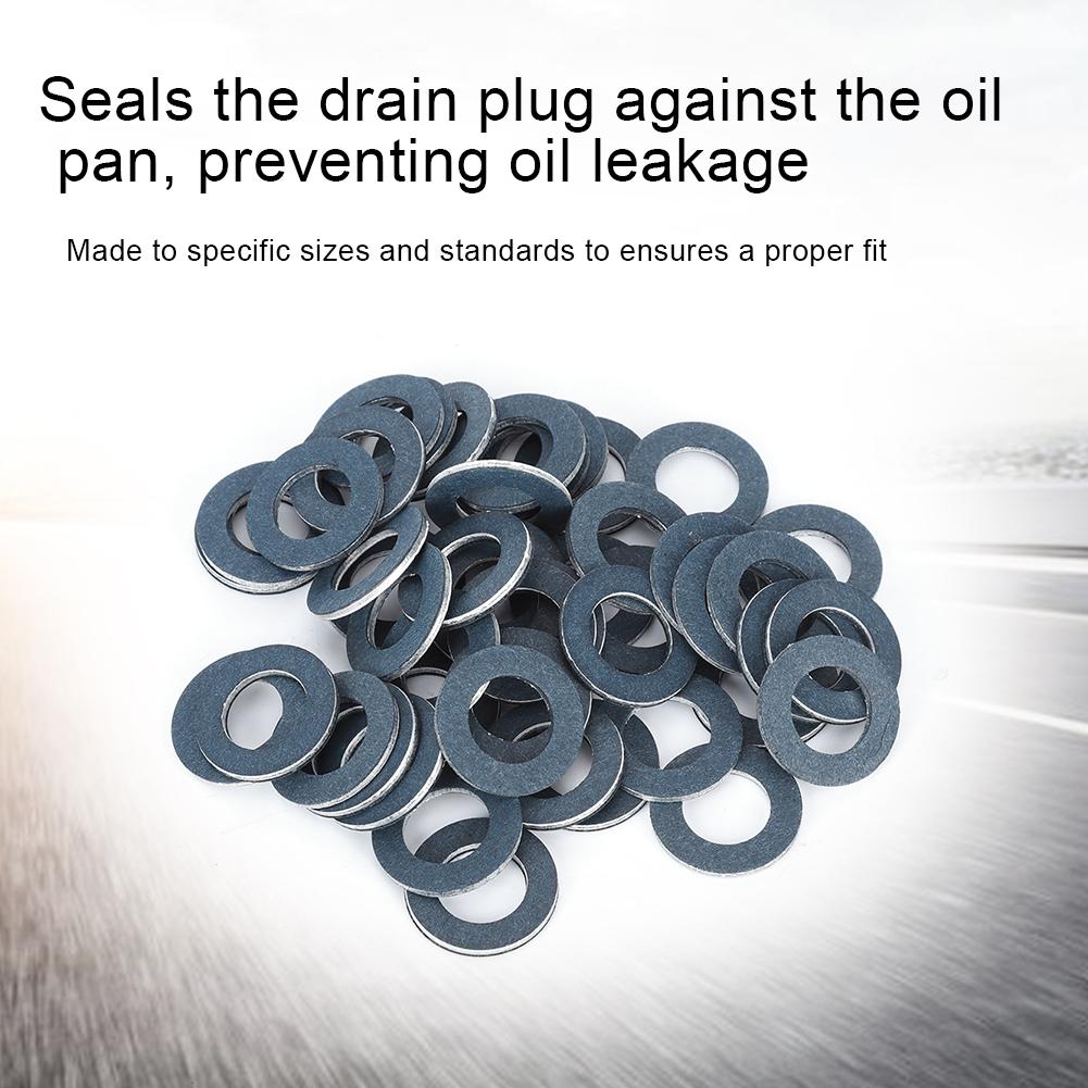 50pcs Oil Drain Plug Washer Seals Gaskets Rings 90430‑12031 Fit for Avalon