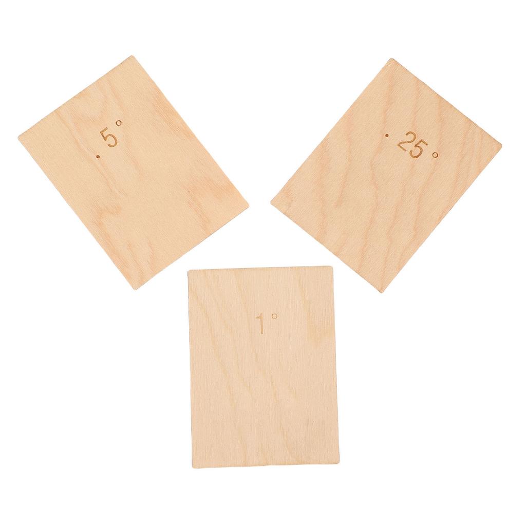 3 Stück Gitarrenhals Unterlegscheibe Ahorn Holz 0,25 Grad 0,5 Grad 1 Grad Gitarrenhalsplatte Dichtungssatz für Schraubbefestigung