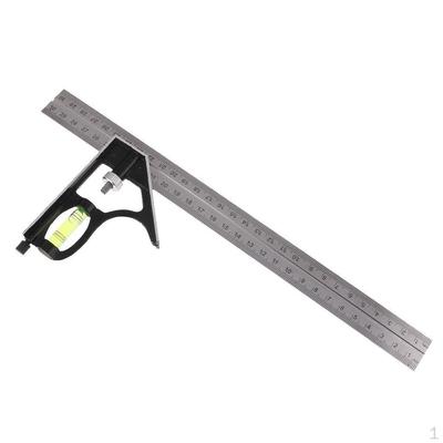 300mm Adjustable Measuring Combination Square Angle Ruler Straight