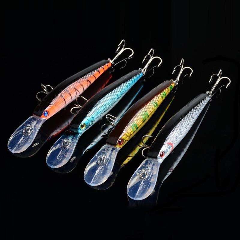 4 Pezzi Micro Minnow Crankbait 4cm / 2.5g – Occhio 3D Per Pesca In Acqua Dolce