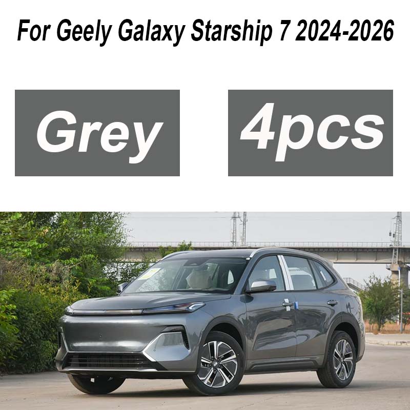 Para Geely Galaxy Starship 7 EM-i Accesorios 2024-2026 4 Piezas Guardabarros Delanteros Pintados Protectores contra Salpicaduras Extensiones de Guardabarros Accesorios para Coche