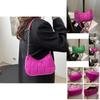 Stylish And Trendy Women's Shoulder Bag In Black White Pink And Green Colors For Everyday Use
