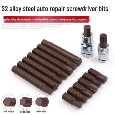 Hexagonal T30 Internal 6-Spline, 12-Point Star Key Socket M10 Tool, T40 Auto Repair.