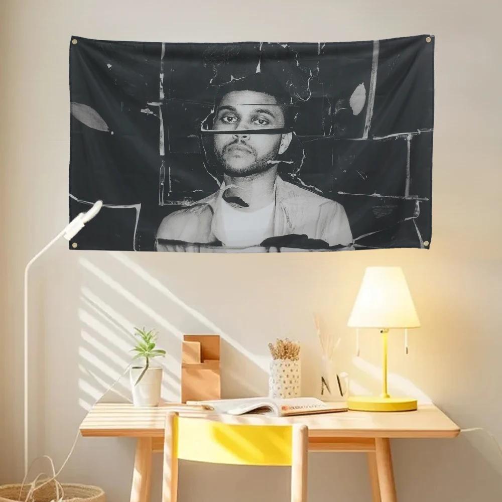 the Weeknd Beauty behind the Madness Music Tapestry Banner  Decorative Flag for Bar Beer House College Dorm Man Cave Tailgates