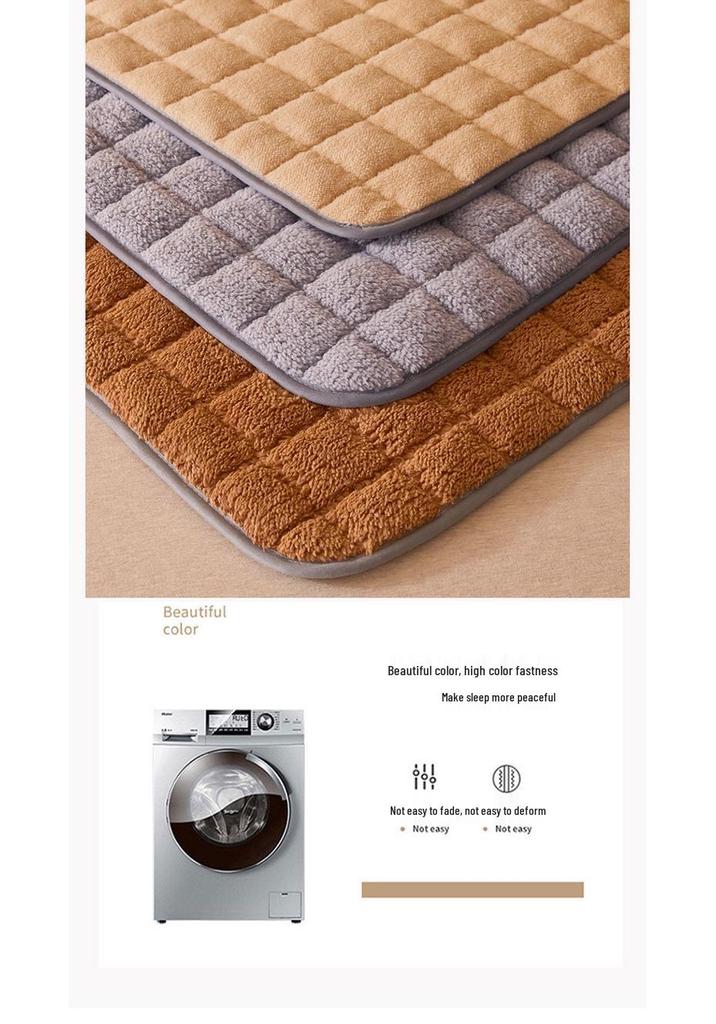 Lambswool Mattress Topper - Anti-Slip Protector for Student Beds