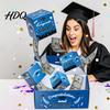 Durable Cardboard Gift Box 2026 Graduation Explosion Box DIY Pop Up Money Holder Pop-up Folding Bounce Cash Card for Grad Party Supplies Confetti