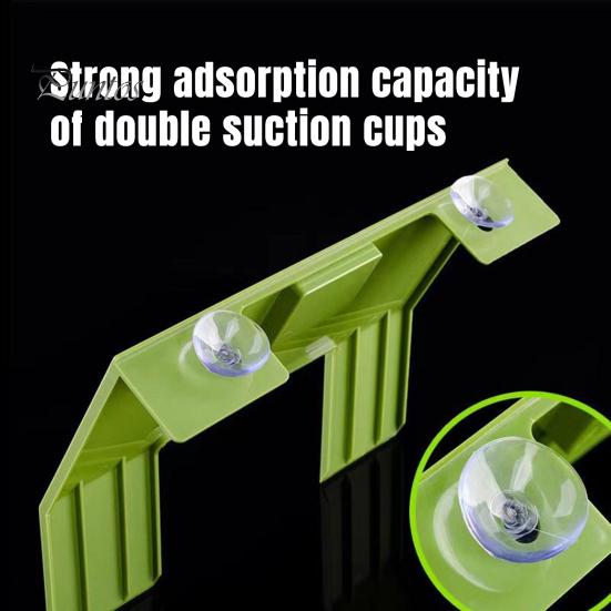 Turtle Basking Platform Non-Slip Texture Easy Install Plastic Turtle Terrace Ramp Floating Island Wide Sunbathing Area with Suction Cup for Tank