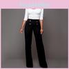 Women Casual High Waist Flare Wide Leg Long Pants Summer Fashion 5 Color