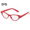 Unisex Glasses Retro Kitty Eye Frame Transparent Lens Clear View Strong Hinge Halloween Cosplay Glasses Parties Clubs Eyewear