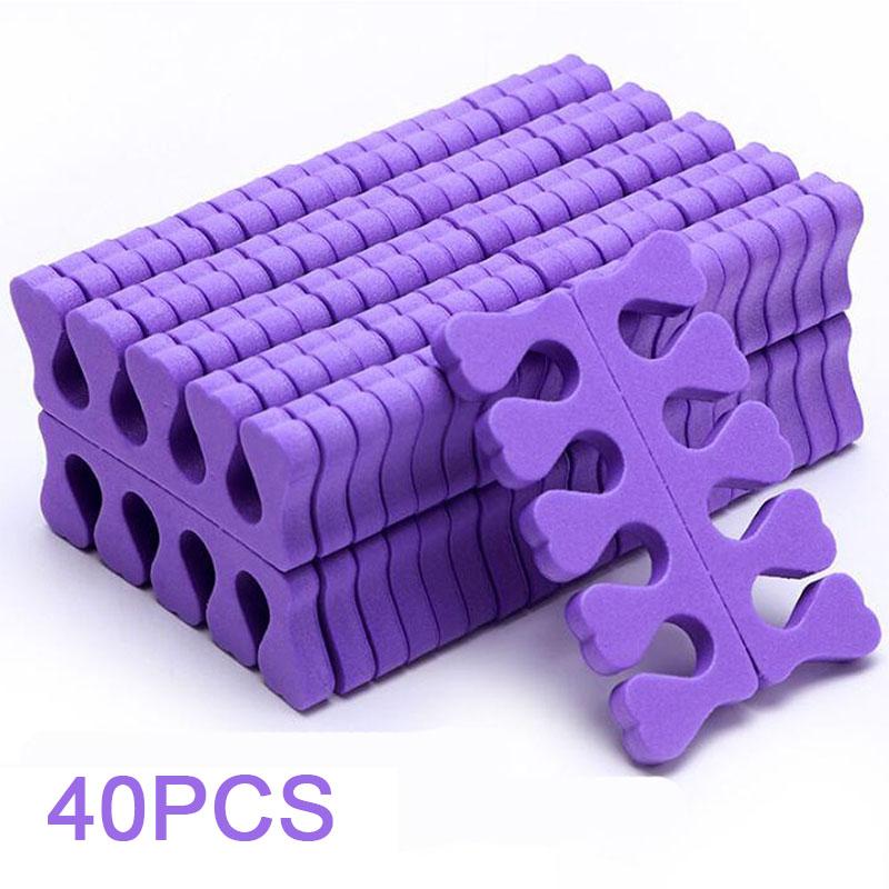 

50 Pairs Nail Art Toe Separators Fingers Foots Sponge Soft Polish Beauty UV Gel Tools Manicure Pedicure Pack Nail Kits FZQ02