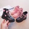 Mädchen Britische Martin Boots Frühling Herbst Vielseitige Prinzessin Knöchelhohe Stiefel Rutschfeste Kinderschuhe