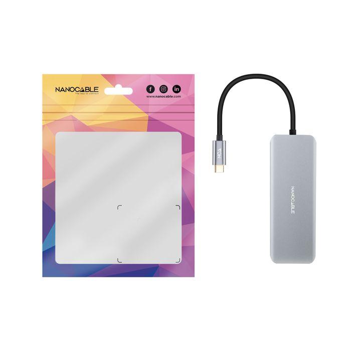 Hub USB-C - Nanofil - Modèle 16.10.1006 - 1 x USB-C - 2 x USB 3.0 - HDMI 4K 60Hz