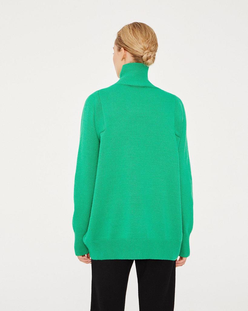 High Neck Loose Sweater for Women - Autumn/Winter European/American Style