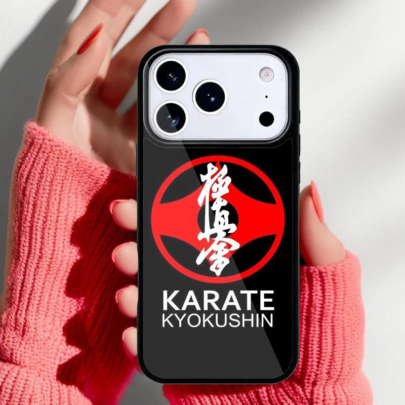 Kyokushin Karate Symbol Phone Case for iPhone 17 16 15 14 13 Pro Max Back Cover for 12 11 Pro Coque