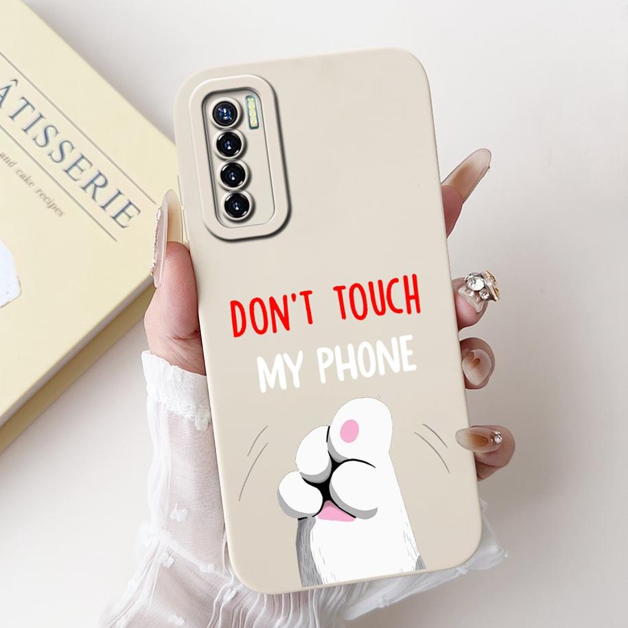 For Tecno Camon 17 Case CG6 CG6j Soft Silicone Cover Fashion Painted Shockproof Bumper For Tecno Camon 17 Pro 17P Camon17 Fundas