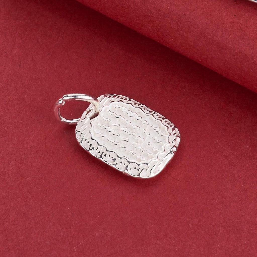 S925 Sterling Silver Heart Sutra Charm Pendant for DIY Beading and Wenwan Buddhist Beads.