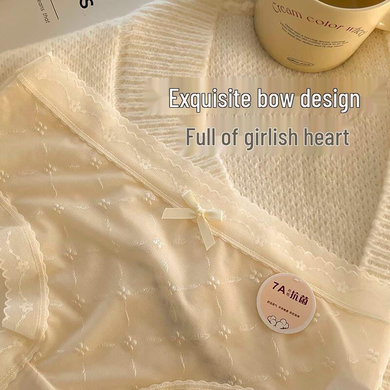 FitonTon Women's Lace Trim Briefs 5-Pack