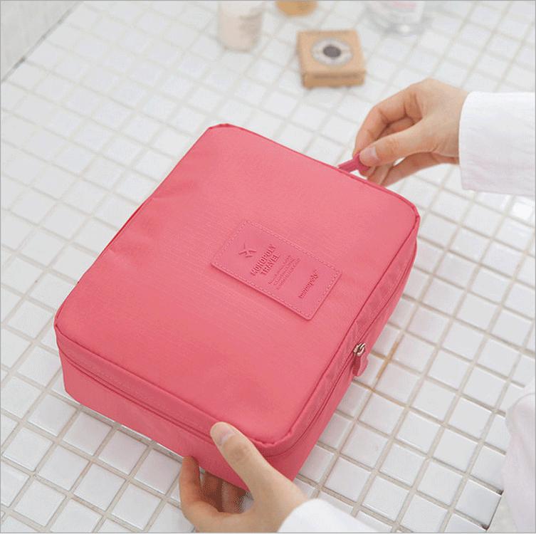 Waterproof Double-Layer Travel Cosmetic and Toiletry Bag