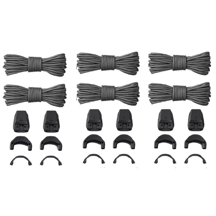 3Pairs Elastic Shoe Laces With Cord Lock Fasteners Anti Slip Stretchy Shoelaces Sneakers Lace For Men Women Teen Kid