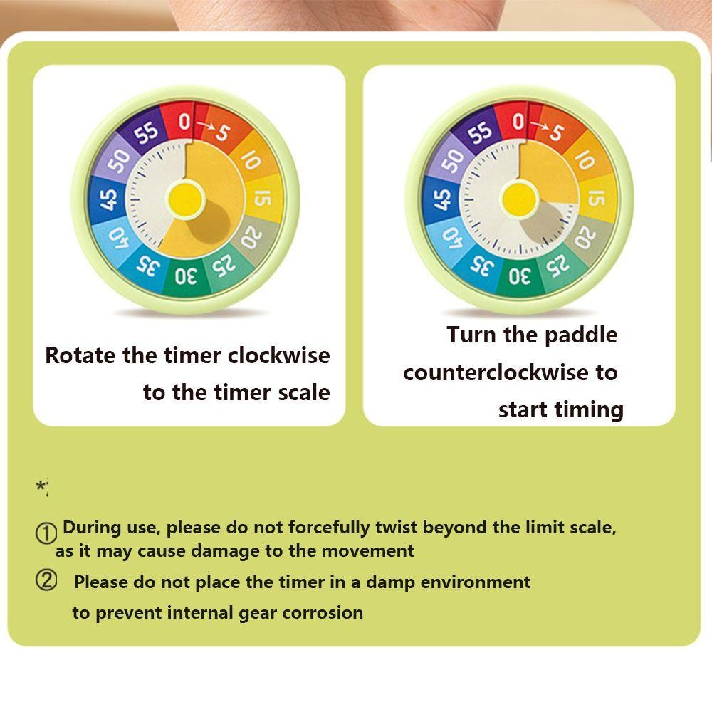 60 Minutes Countdown Timer Time Management Kitchen Timer Cartoon Visual Timer Students Learning