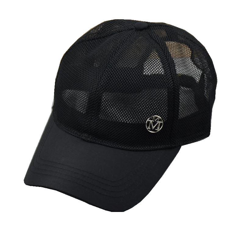 Double M standard full network baseball cap summer travel sunscreen visor breathable fashion shopping trend net hat millinery tide