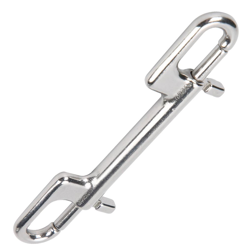 Edelstahl Tauchen Doppelhaken Karabiner Doppelte Öse Karabinerhaken Schnalle