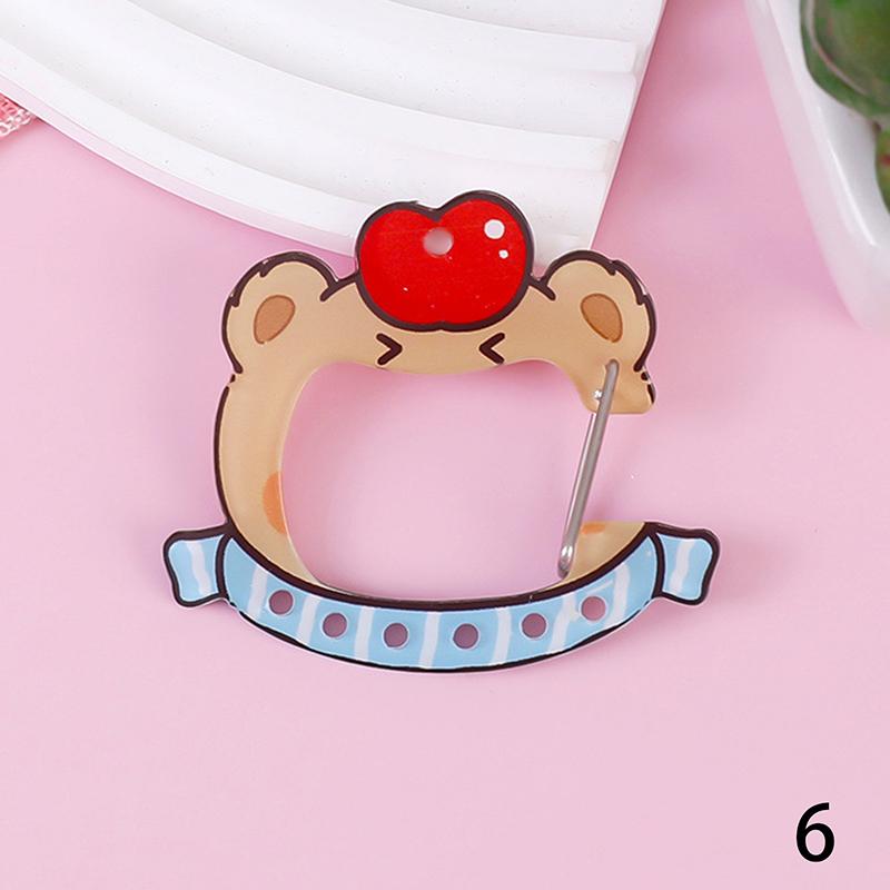 

Брелок-подвеска для сумки с животными, акриловое украшение, карабин, альпинистская пряжка, подвеска для рюкзака, высокая эстетическая ценность, безделушки для блокнота, подарок