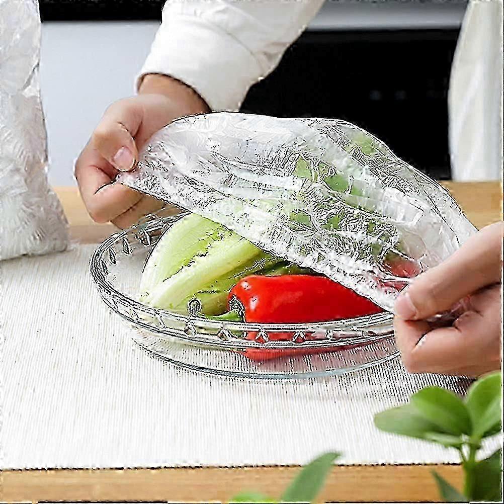 2026 Great!! 100 Pcs Fresh Keeping Bags, Cling Film Bag Plastic Food Storage Covers Bags Plastic Food Storage Covers for Fruit Preservation - C&S