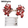 Battery Powered Lights Christmas LED Lights Sturdy Plastic 2 Meters 20 Lights 5 Meters 50 Lights Cute Appearance