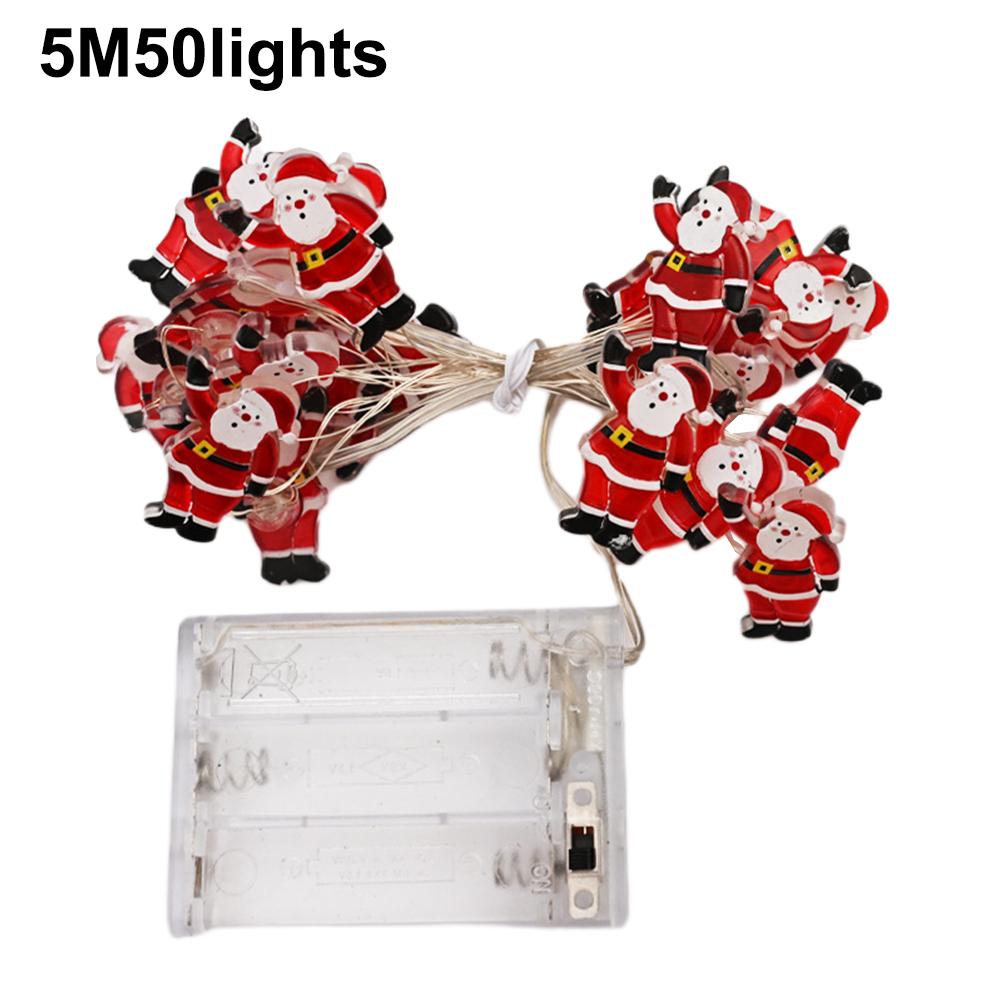 Battery Powered Lights Christmas LED Lights Sturdy Plastic 2 Meters 20 Lights 5 Meters 50 Lights Cute Appearance 2 meters 20 lights