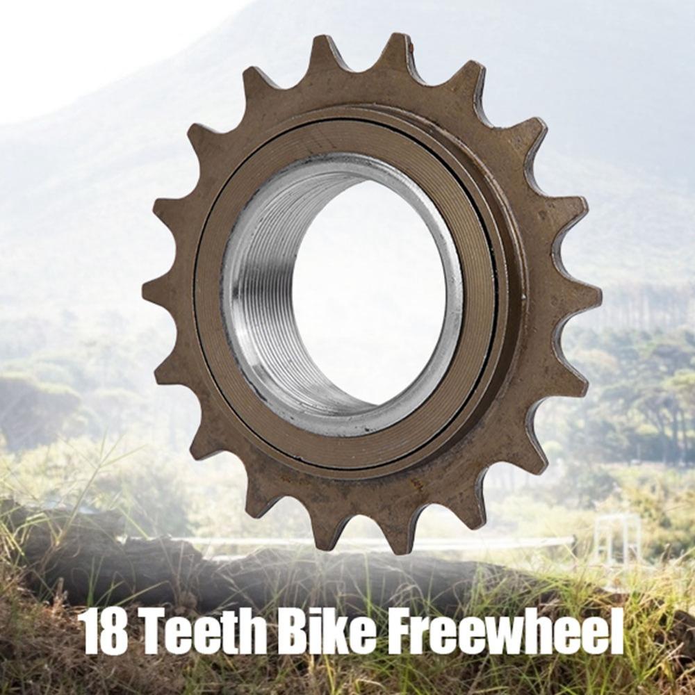 18 Teeth Bike Freewheel Steel 7.8cm Diameter Single Speed Freewheel Easy Installation Fixed Gear Freewheel Bicycle Accessory