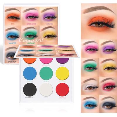 9Pcs/pack CmaaDu 9-Color Matte Eyeshadow Palette