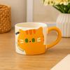 Cute Design Coffee Mug Cat Pattern Ceramic Mug Decorative Accessories Milk Cup  Gift Giving