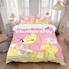 Fluttershy Yellow Pony Character Printed 3pcs Bedding Set Soft Microfiber 1 Duvet Cover And 2 Pillowcases Home Bedroom Decor Xmas Gift Q1719