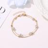 Bracelet Ankle Simple Women Overgild Color Anklet Foot Jewellery Chain Stone