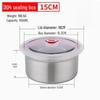 FATTBAO 304 Stainless Steel Round Food Storage Container Set