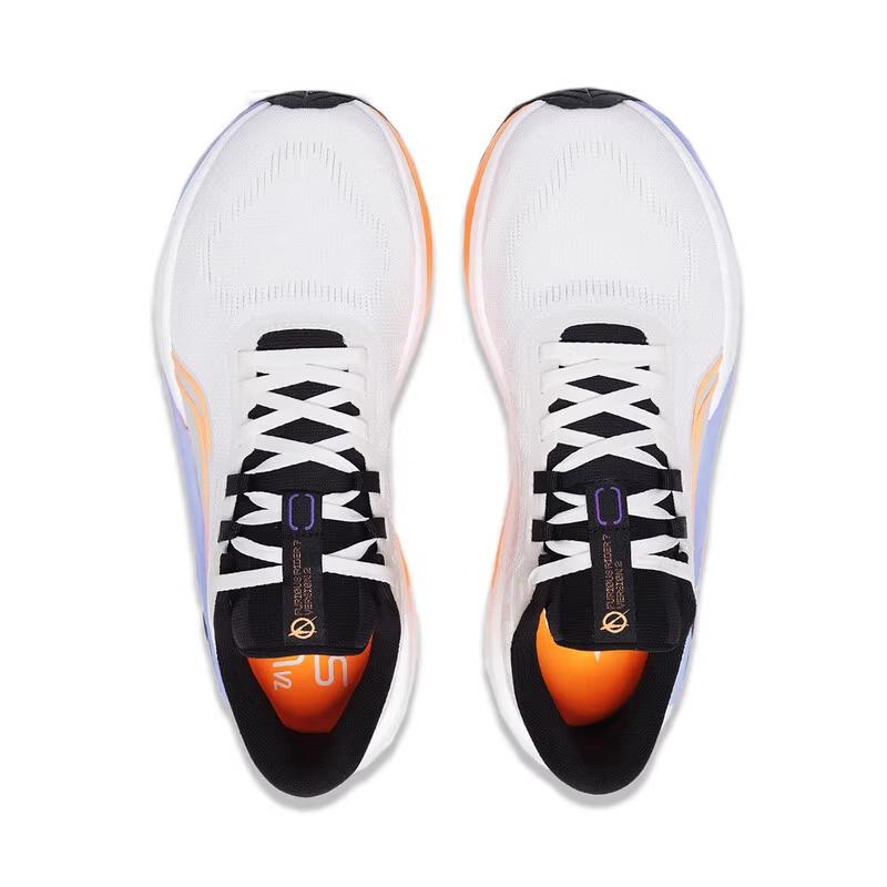 Li Ning Furious Rider 7.0 V2 Cushioning Abrasion Resistant Lightweight Low top Running Shoes Men's White ARZT007-1