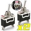 Heavy Duty Rocker Toggle Switch for Auto Vehicle & Boat 2-Pin SPST on/Off Rocker Switch with Waterproof Cap Spst Rocker Switch