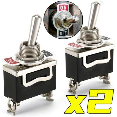 Robuster Wippschalter für Auto & Boot 2-Pin SPST Ein/Aus Wippschalter mit wasserdichter Kappe SPST Wippschalter