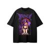 Black Appearance for Anxiety Anime Grunge Art Retro Style Summer Casual TShirt Unisexs and Womens Luxury Brand Top Art Logo