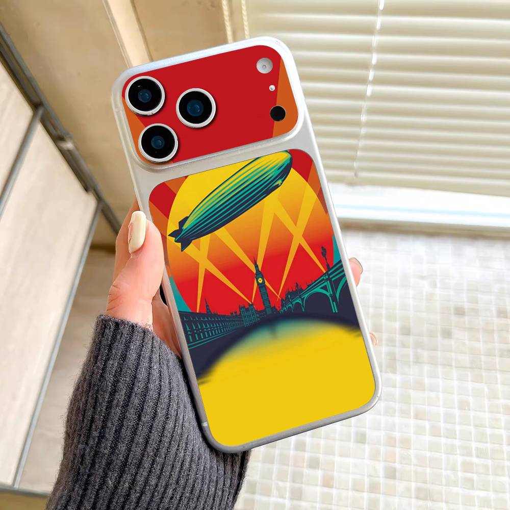 Rock Band L-Led Zeppelin Wrap Sticker For IPhone17 Pro/17pro Max Phone Decal Skin Rear Protector Case Film Full Cover