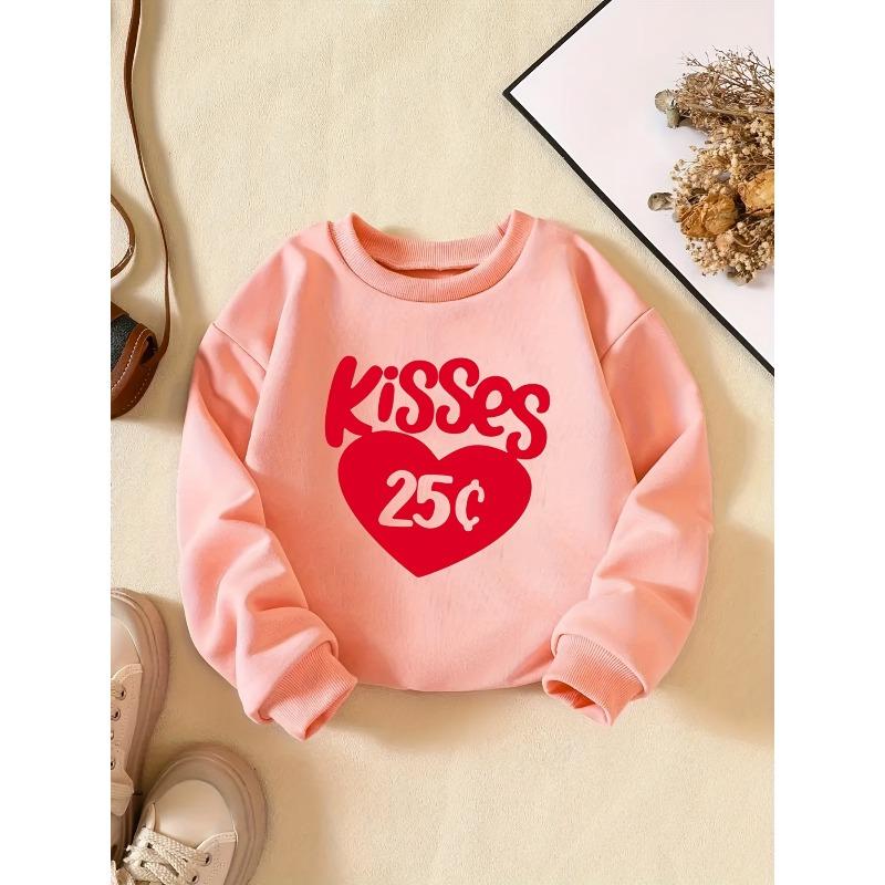 Kids Sweatshir tCreative Letter Pattern Round-Neck Sweatshirt, Stylish And Casual, Perfect for Daily Parties, Vacations, And Gifts in Spring