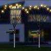 Decorative Solar Garden Light Outdoor Waterproof Firefly- for Path Light for Pathway Yard Patio Landscape Warm White/Col