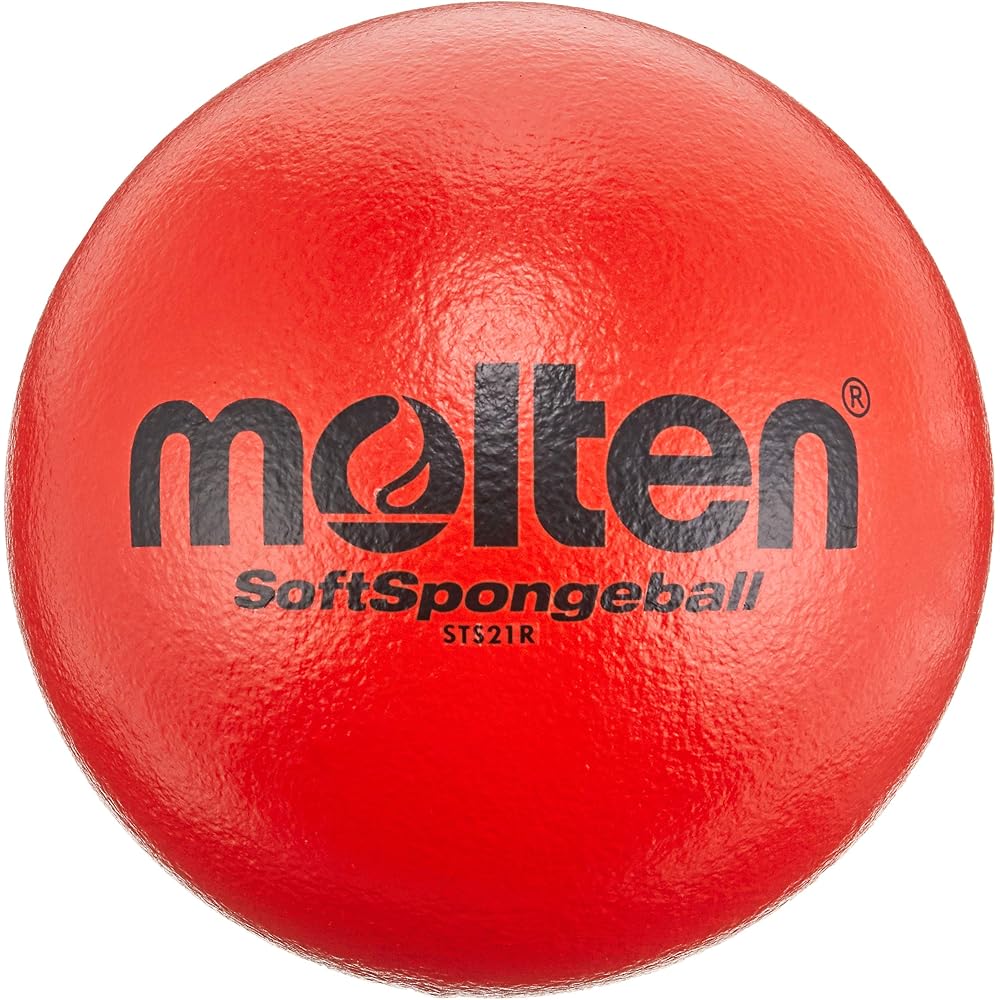Molten Soft Sponge Ball 21 Red 21cm Diameter Lightweight Sports Ball